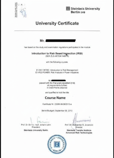 Certification Image
